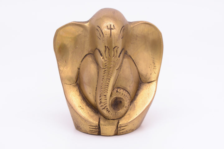 Ganesha figure (elephant) made of brass (10 cm)