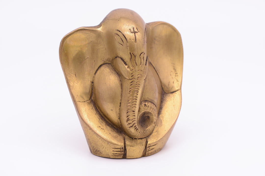 Ganesha figure (elephant) made of brass (10 cm)