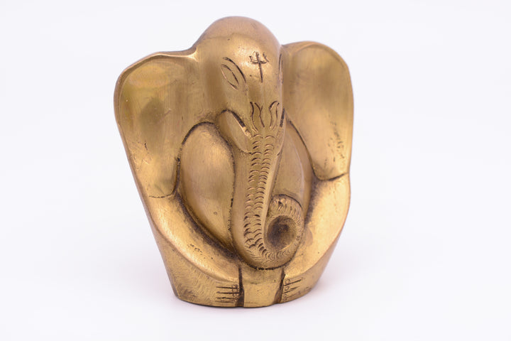 Ganesha figure (elephant) made of brass (10 cm)