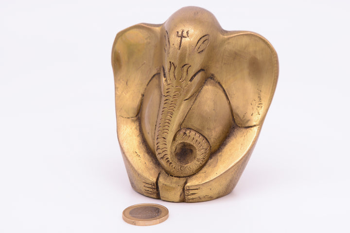 Ganesha figure (elephant) made of brass (10 cm)