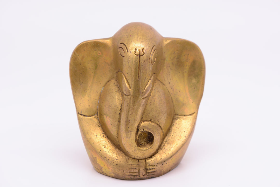 Ganesha figure (elephant) made of brass (10 cm)