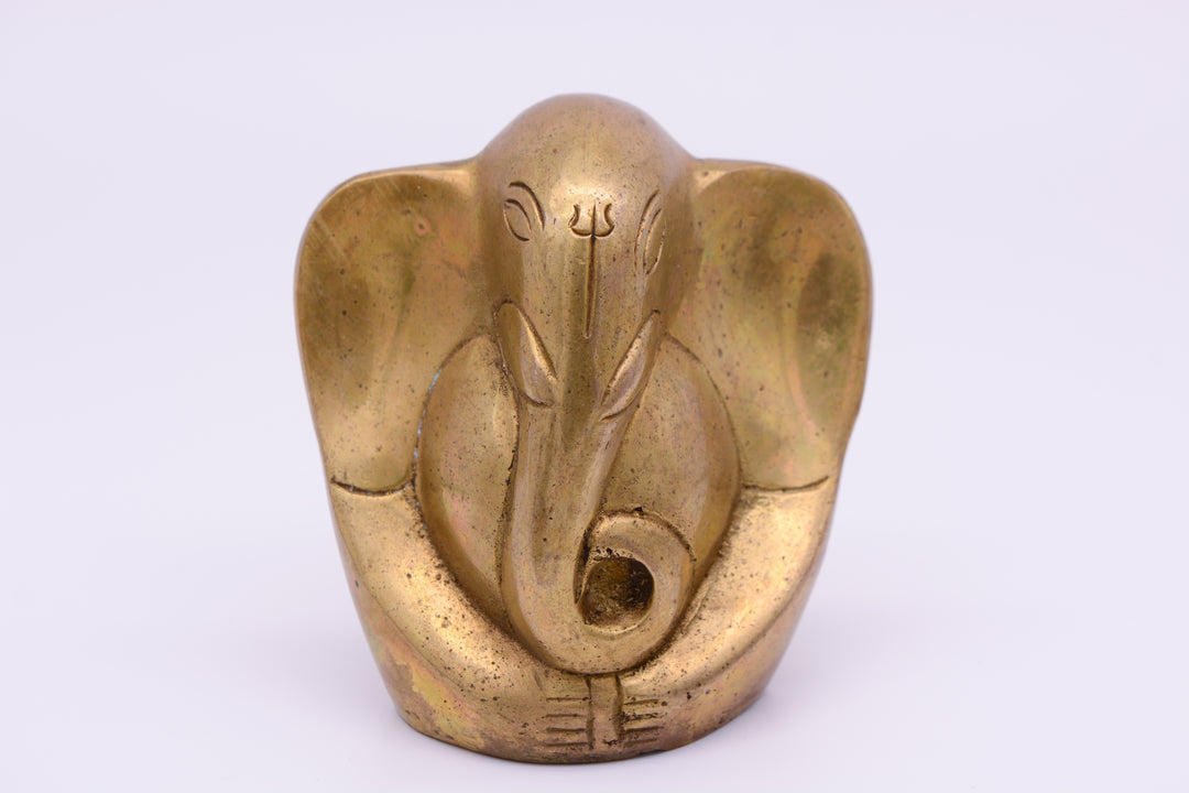 Ganesha figure (elephant) made of brass (10 cm)