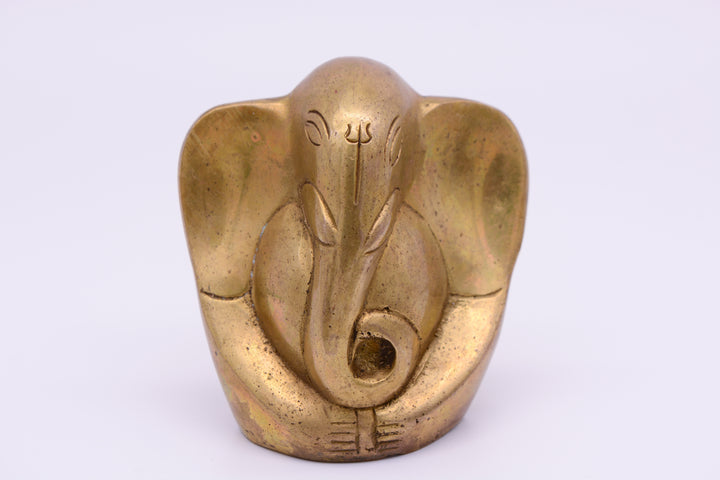 Ganesha figure (elephant) made of brass (10 cm)