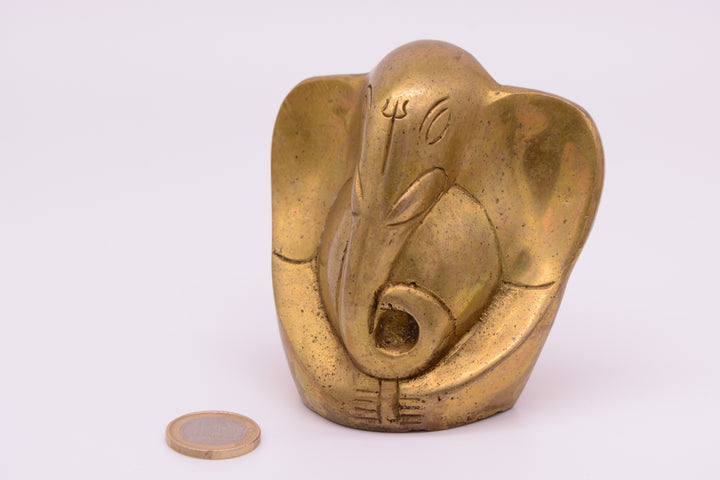 Ganesha figure (elephant) made of brass (10 cm)