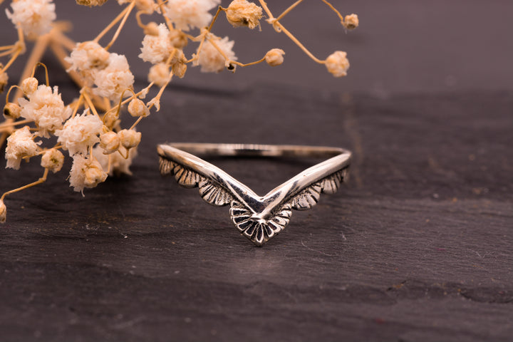 Pocahontas Ring 925er Sterling Silber Detailaufnahme Verarbeitung