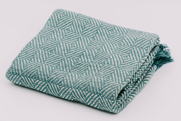 Decke aus 100% Baumwolle | Boho-Style | Sofadecke | Überwurf