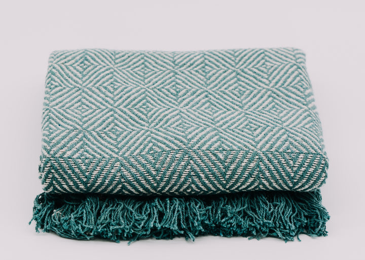Decke aus 100% Baumwolle | Boho-Style | Sofadecke | Überwurf