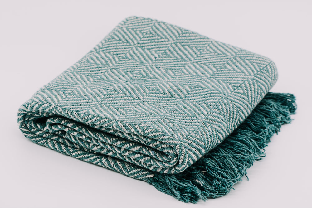 Decke aus 100% Baumwolle | Boho-Style | Sofadecke | Überwurf