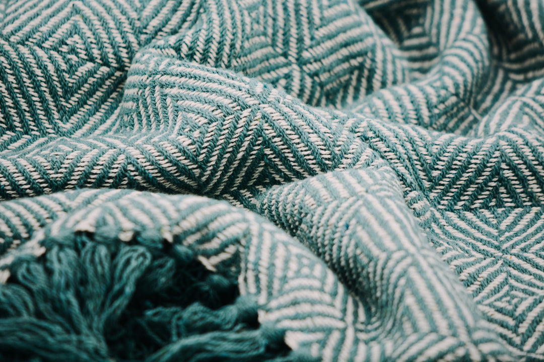 Decke aus 100% Baumwolle | Boho-Style | Sofadecke | Überwurf