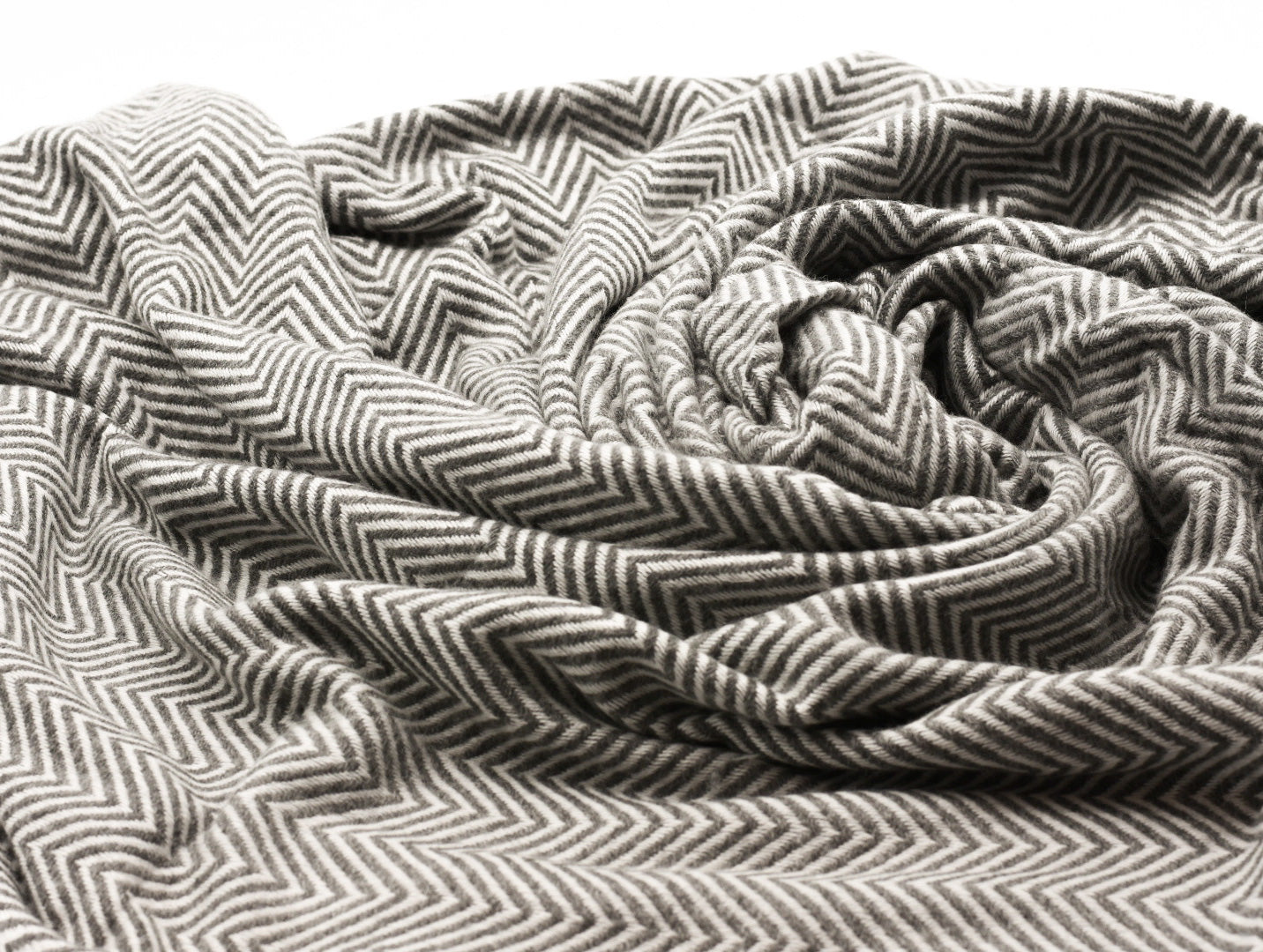 Luxury blanket fiji from 100% cashmere | 140x290 cm | GRAY