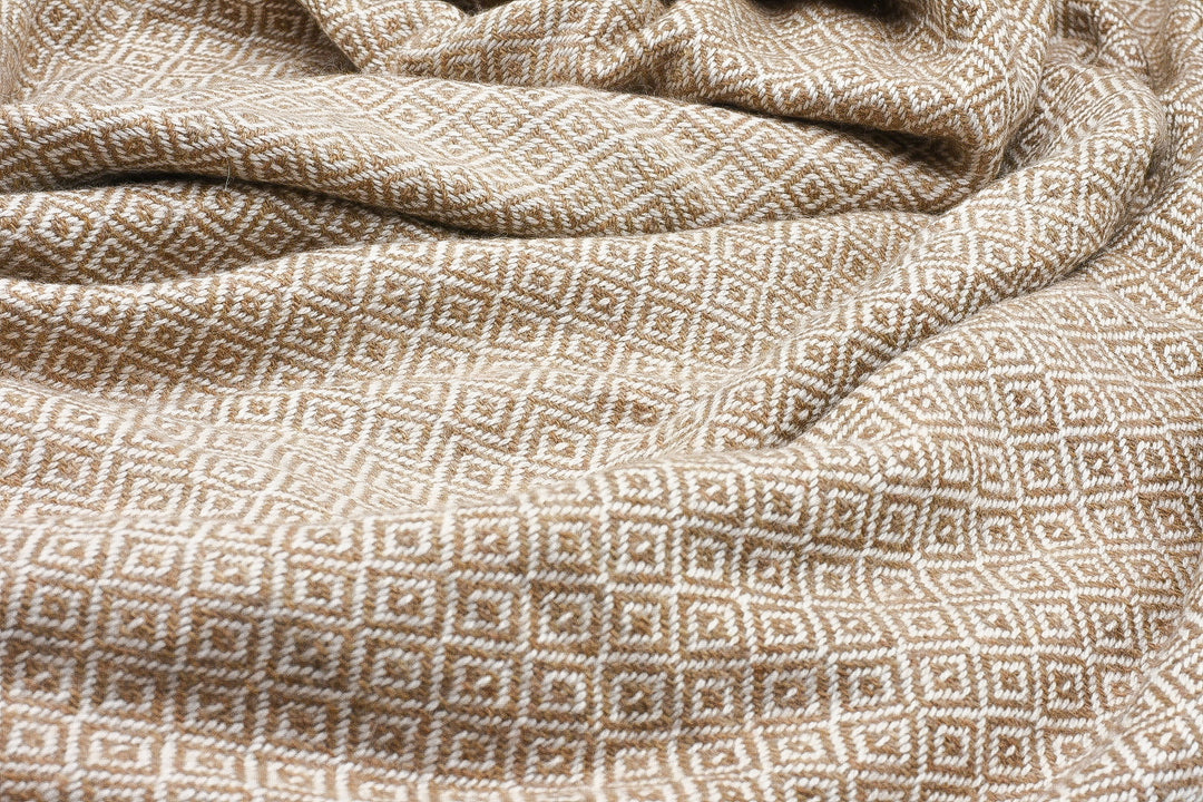Luxus Decke Borneo aus 100% Kaschmir | 140x290 cm | Beige