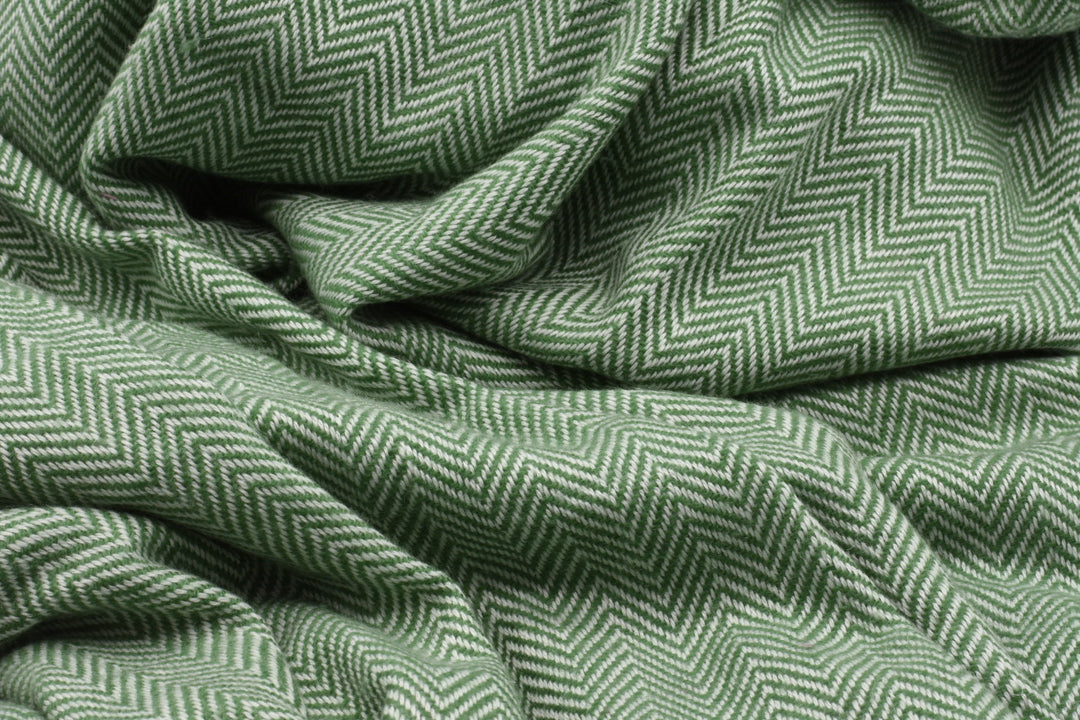 Kaschmirdecke | Luxus Decke Mauritius aus 100% Kaschmir | 140 x 290 cm | Grün Groß Weich Leicht Kuschelig