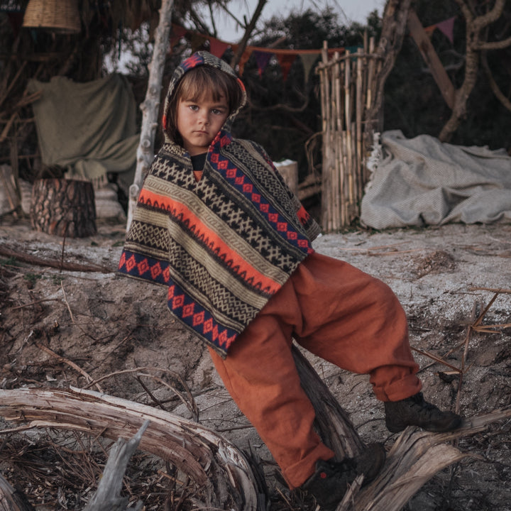 Children's poncho Yakari | Indio Style | 3 sizes