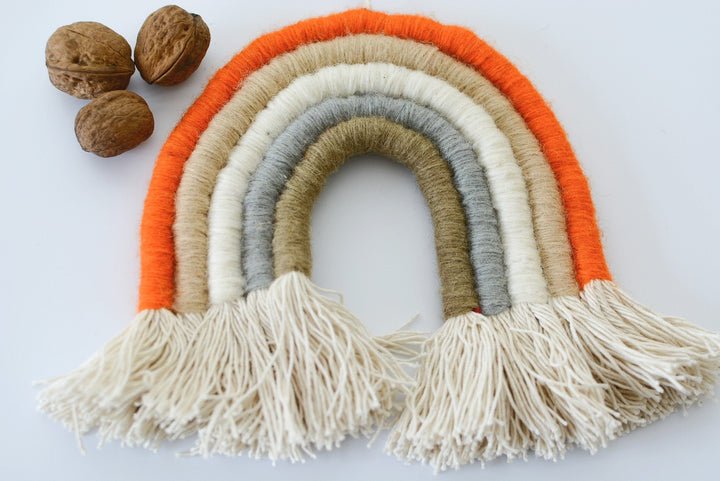 Makramee Regenbogen Orange
