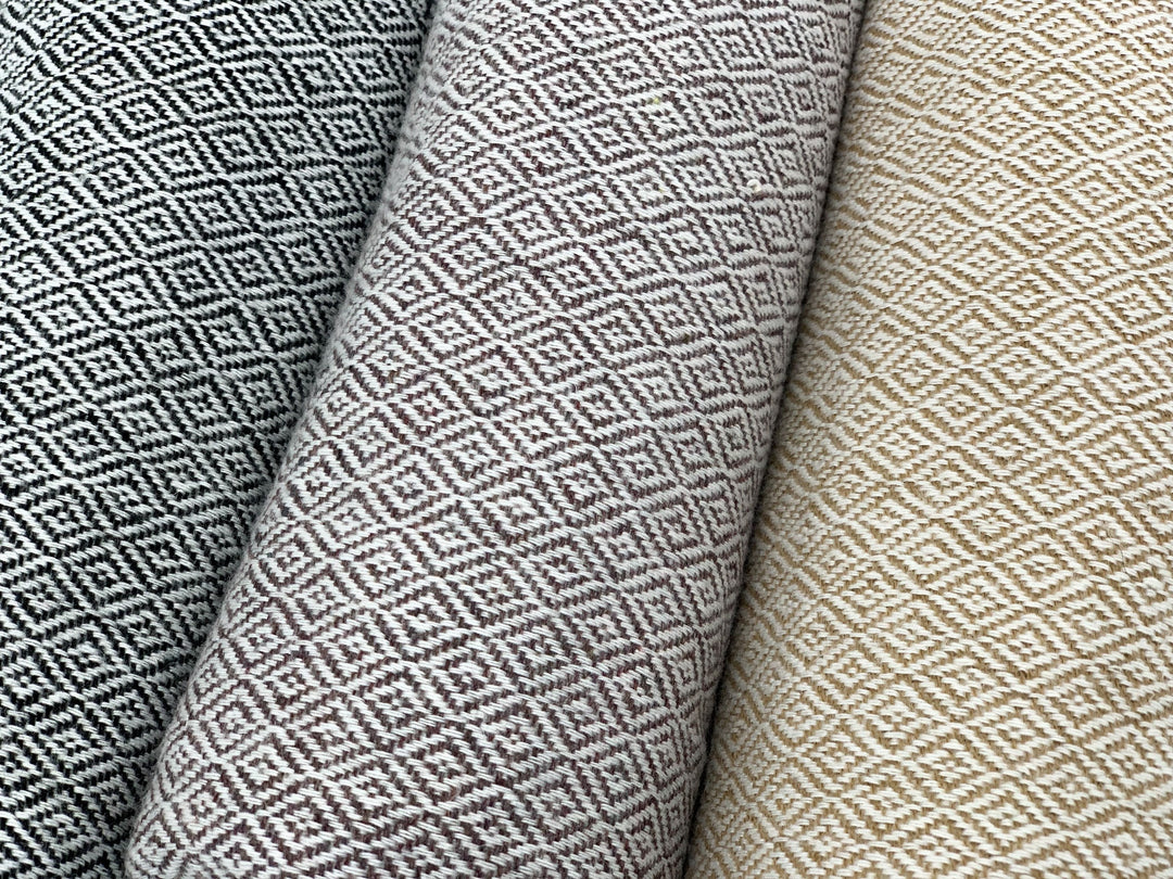 Kaschmirdecke | Luxus Decke DIAMANT ROSE aus 100% Kaschmir | 140x250 cm | Rosébeige Groß kuschelig weich leicht