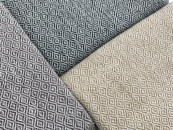 Kaschmirdecke | Luxus Decke DIAMANT ROSE aus 100% Kaschmir | 140x250 cm | Rosébeige Groß kuschelig weich leicht
