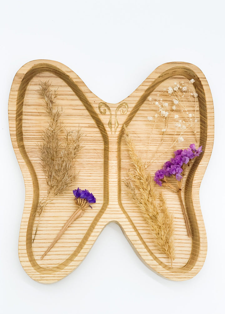 Kinderteller Schmetterling aus Holz