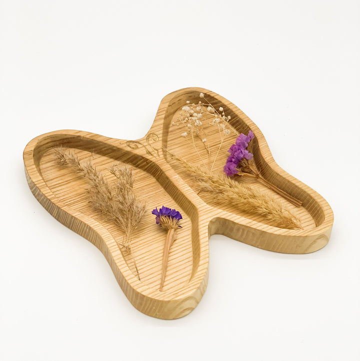 Kinderteller Schmetterling aus Holz