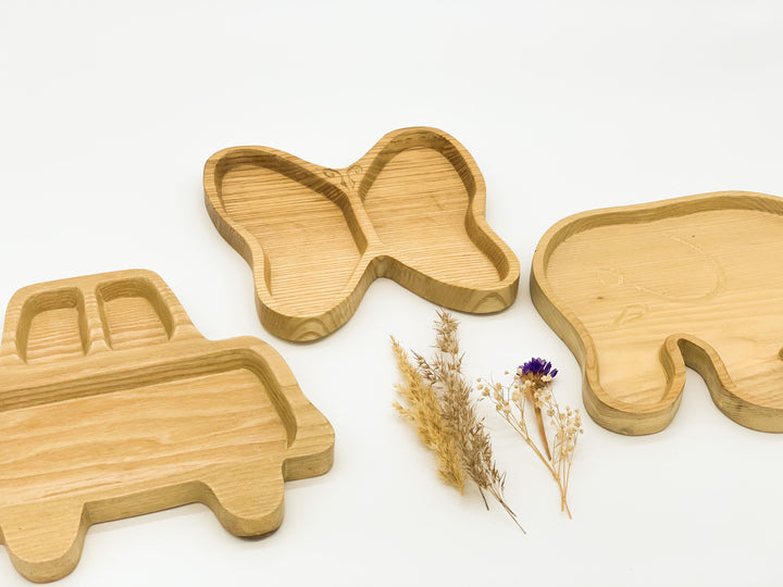 Kinderteller Schmetterling aus Holz