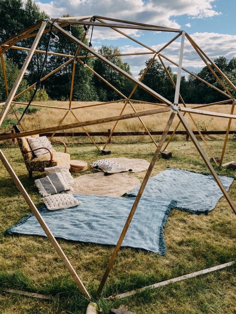 Decke aus 100% Baumwolle | Boho-Style | Sofadecke | Überwurf