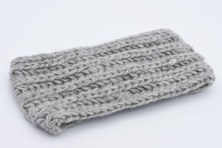 Stirnband Schleife, Knoten, Dame, Frau, Wolle, Handgestrickt